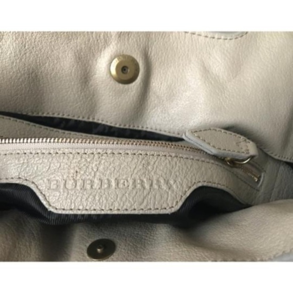 Burberry Saffiano stone leather satchel - Picture 4 of 16